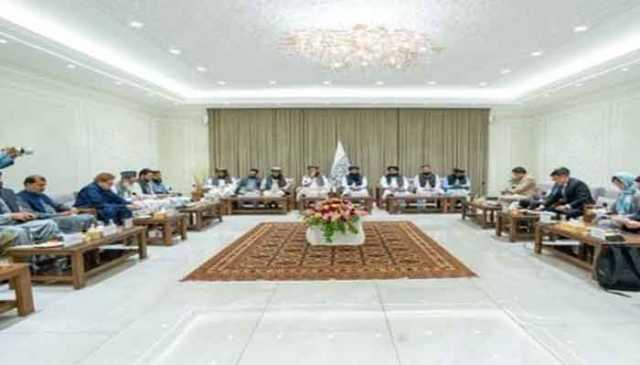 پاکستان کے نمائندہ خصوصی کی ا فغان  وزیرداخلہ سراج الدین حقانی سے ملاقات