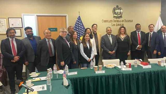 امریکہ میں پاکستانی سفیر رضوان سعید شیخ کی زیر صدارت امریکی تاجروں ، سرمایہ کاروں اور کاروباری برادری کی راؤنڈ ٹیبل