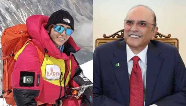 دنیا کی تیسری بلند ترین چوٹی سر کرنے پر صدر مملکت کی نائلہ کیانی کو مبارکباد