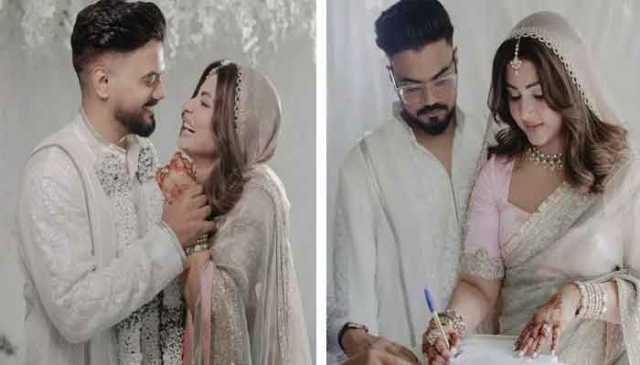 حنا خان کا نیا سفر، راکی کے ساتھ زندگی بھر کا بندھن باندھ لیا