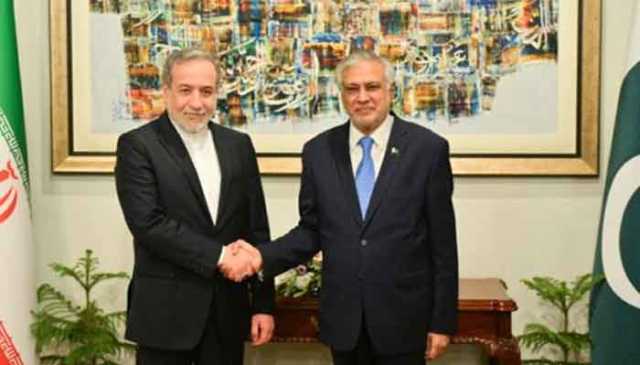 نائب وزیراعظم اسحاق ڈار کی ایرانی وزیرخارجہ سے ملاقات