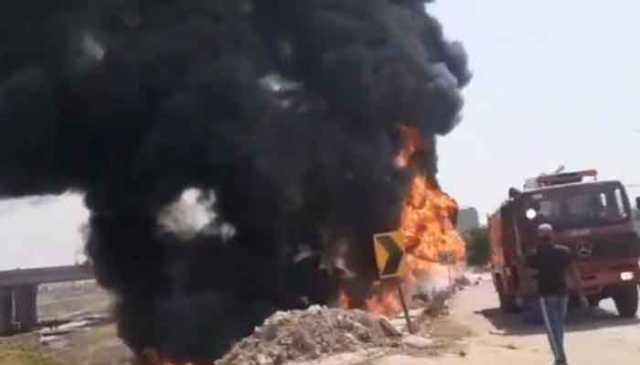 راولپنڈی میں آئل ٹینکر کو حادثہ ، آگ بھڑک اٹھی