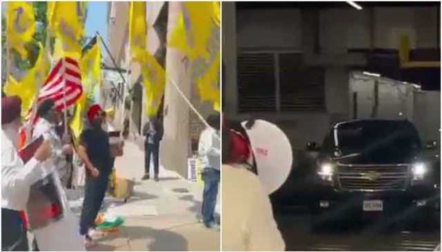 واشنگٹن میں ششی تھرور کی سربراہی میں بھارتی سفارتی وفد کو بھارتی شہریوں نے گھیرلیا