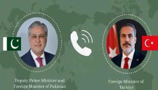 اسحاق ڈار کا ترک ہم منصب کو ٹیلیفون ، ایران اسرائیل جنگ بارے تبادلہ خیال