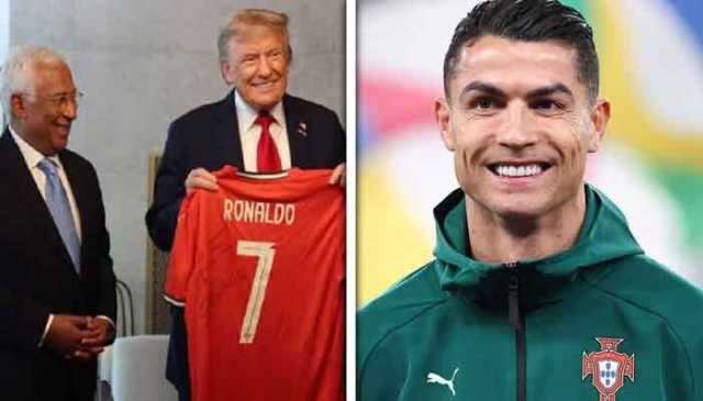 کرسٹیانو رونالڈو نے ٹرمپ کو تحفے میں دی جرسی پر کیا پیغام لکھا؟