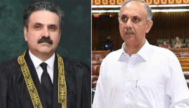 عمر ایوب کا چیف جسٹس کو خط: 9 مئی کے مقدمات میں عدلیہ کے کردار پر سوالات اٹھا دیے