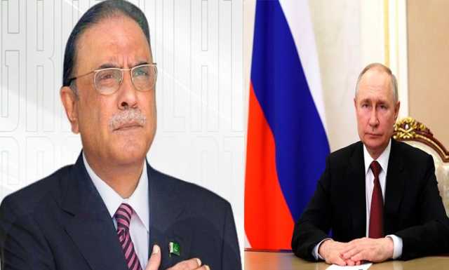 روسی صدر پیوٹن کا صدرمملکت آصف زرداری کو خط، سیلاب سے نقصانات پر دکھ کا اظہار