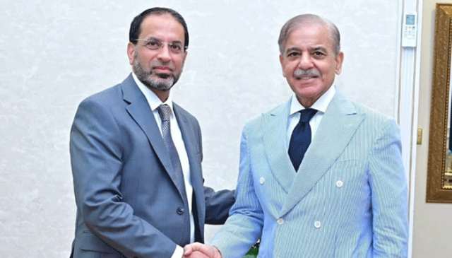 وزیراعظم شہباز شریف سے شکاگو چیمبر آف کامرس کے صدر نوید انور چودھری کی ملاقات