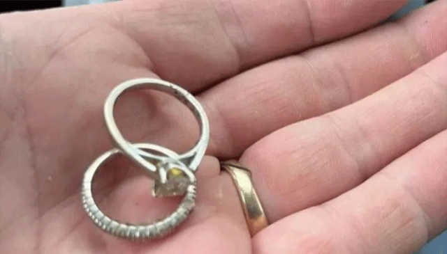 کینیڈا: شوہر نے کچرے کے ڈھیر سے بیوی کی کھوئی ہوئی انگوٹھیاں ڈھونڈ نکالیں