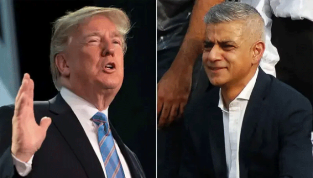 میئر لندن صادق خان کو میرے کہنے پر شاہی ضیافت میں مدعو نہیں کیا گیا: صدر ٹرمپ