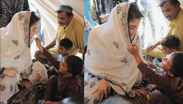 مریم نواز کی ملتان میں سیلاب متاثرین کے بچوں سے ملاقات، ریلیف کیمپوں کا دورہ