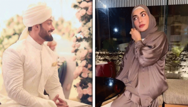 ثنا جاوید کے سابقہ شوہر عمیر جیسوال نے دوسری اہلیہ کا چہرہ دکھا دیا