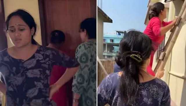 باتھ روم میں بند بیٹے کی ویڈیو بنانے پر سوشل میڈیا صارفین برہم