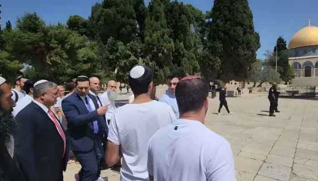 انتہا پسند اسرائیلی وزیر بین گویر کی مسجد اقصیٰ پر پھر چڑھائی، مذہبی رسومات ادا کیں