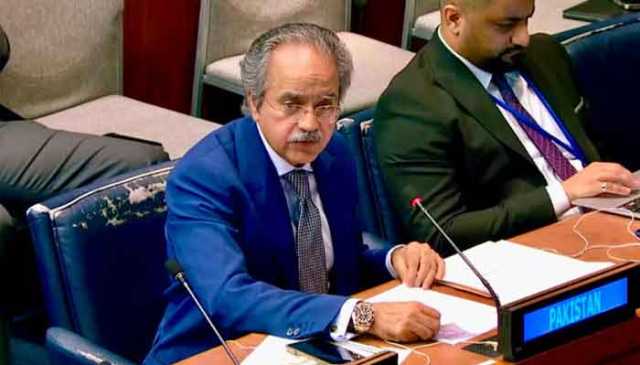 فلسطین اور مقبوضہ جموں و کشمیر کے مسائل حل کیے بغیر امن ممکن نہیں: پاکستان
