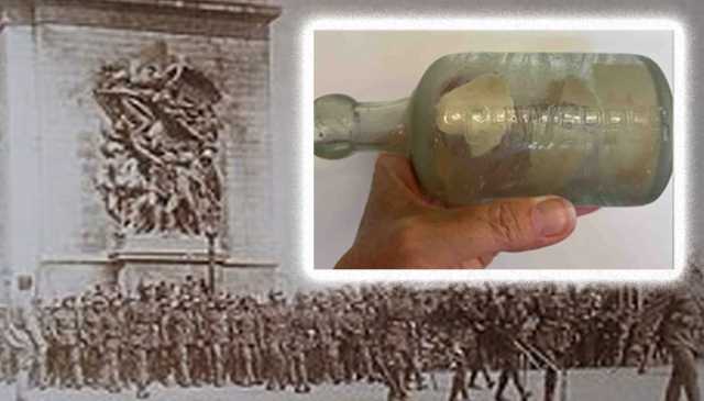 پہلی جنگ عظیم کے پیغامات والی بوتل صدی بعد Wharton ساحل پر دریافت