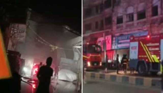 کراچی، آئی آئی چندریگر روڈ پر گودام میں لگی آگ پر قابو پالیا گیا
