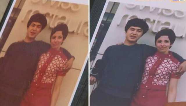 جاپانی شخص نے 55 سال پرانی تصویر سوئس خاتون تک پہنچا دی