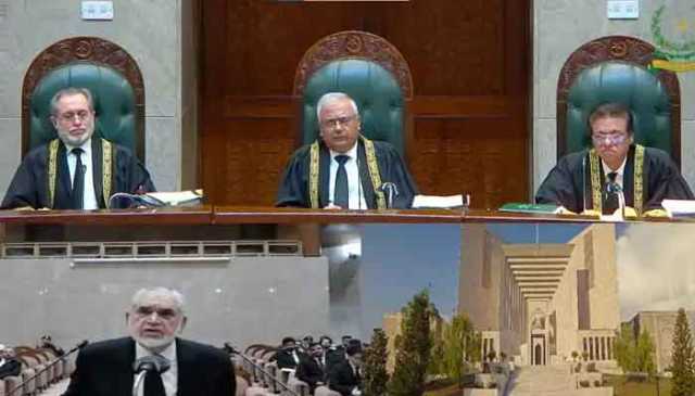 اب تک ایک بھی وکیل نے آئین کے مطابق دلائل نہیں دیے، جسٹس امین الدین خان
