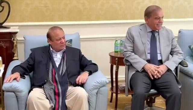 نواز شریف کا شہباز شریف سے گفتگو، ملکی ترقی پر زور