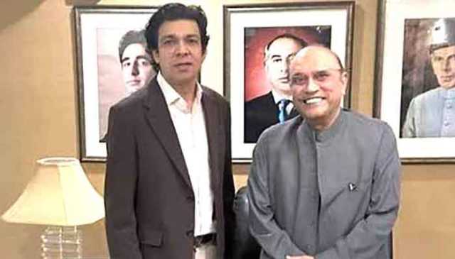 صدر آصف علی زرداری سے فیصل واوڈا کی ملاقات، سیاسی صورتحال پر تبادلہ خیال