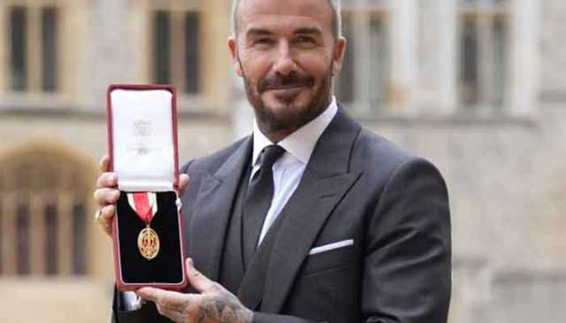 لیجنڈری فٹبال اسٹار ڈیوڈ بیکہم کو ’سر‘ کا خطاب دے دیا گیا