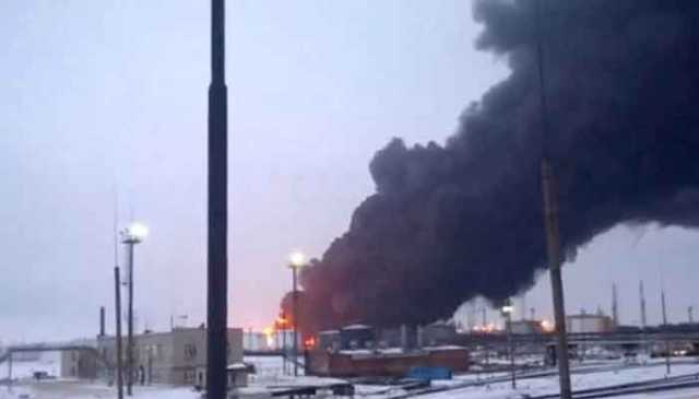یوکرین کا روسی آئل ریفائنری پر مبینہ ڈرون حملہ