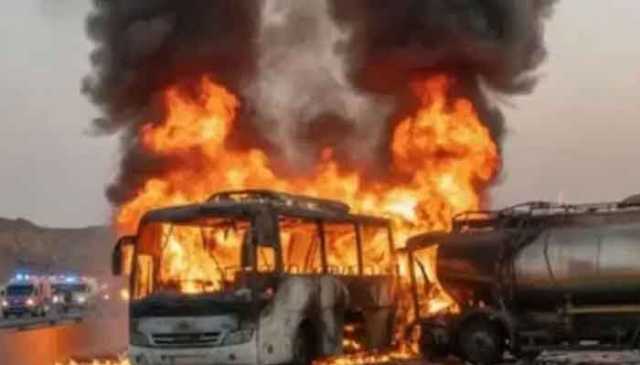 مدینہ کے قریب بھارتی زائرین کی بس کو حادثہ، 45 افراد جاں بحق