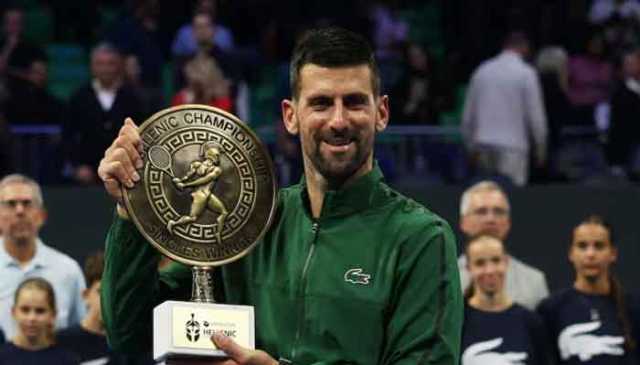 سربیاًٹینس سٹار نوواک جوکووچ نے تاریخ رقم کردی، لورینزو موسیتی کو شکست