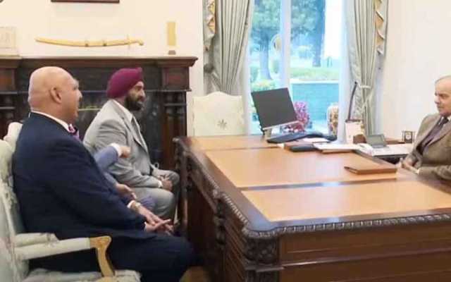وزیراعظم شہباز شریف سے امریکا میں مقیم سکھ تنظیم کے صدرجسدیپ سنگھ کی ملاقات