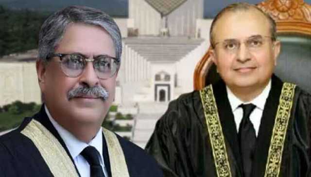 سپریم کورٹ کے جج جسٹس منصور علی شاہ اور جسٹس اطہر من اللہ عہدوں سے مستعفٰی