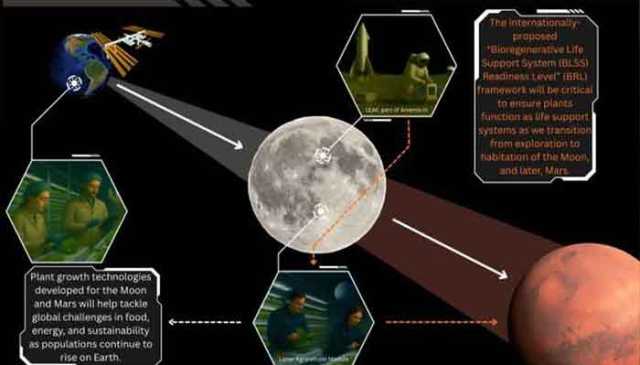 چاند اور مریخ مشنوں کیلئے خلائی زرعی فارمز کا روڈ میپ جاری