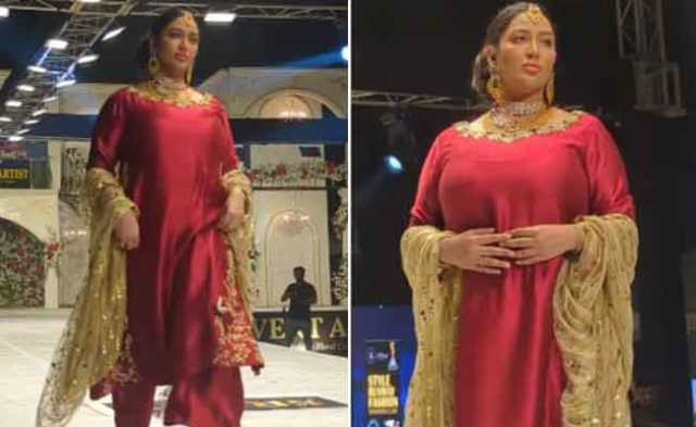 متھیرا کی ریمپ واک نے سوشل میڈیا پر ہنگامہ برپا کر دیا