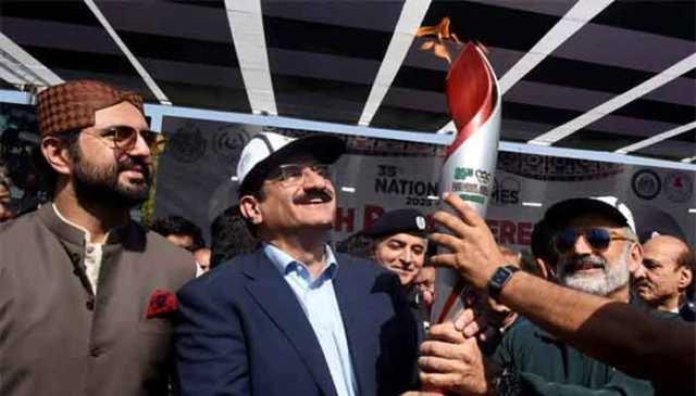 35ویں نیشنل گیمز کی مشعل روشن، ملک گیر سفر کا آغاز