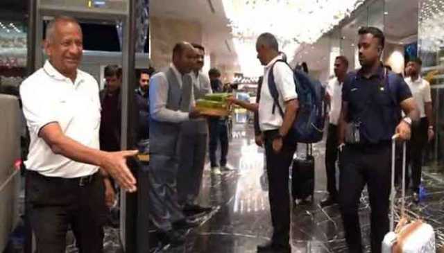 سری لنکا کرکٹ ٹیم اسالنکا کی قیادت میں اسلام آباد پہنچ گئی