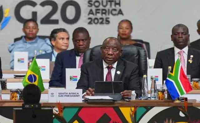 جی 20 ممالک پائیدار ترقی کی حمایت کیلئے بلاخوف کام کریں: صدر راما فوسا