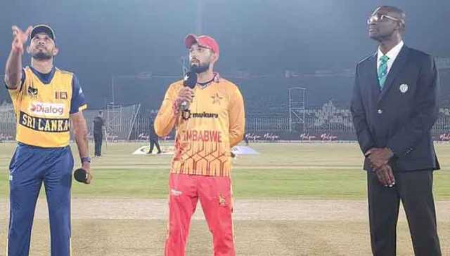 ٹرائی نیشن سیریز: زمبابوے کا سری لنکا کو جیت کیلئے 163 رنز کا ہدف