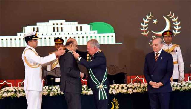 اردن کے شاہ عبداللّٰہ دوم کے اعزاز میں ایوان صدرمیں ظہرانہ،اعلیٰ شخصیات شریک