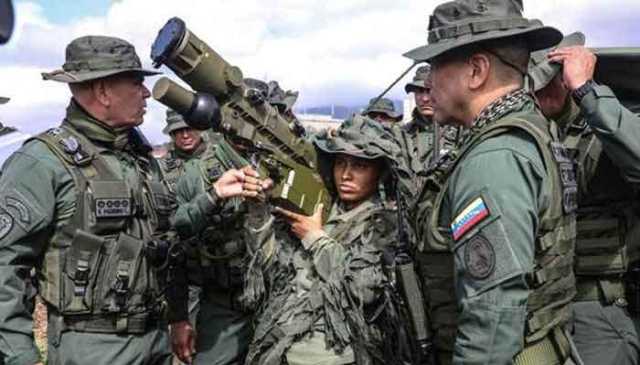 وینزویلا کی امریکی حملے کے خدشے کے پیش نظر افواج کی بڑے پیمانے پر تعیناتی کی تیاری