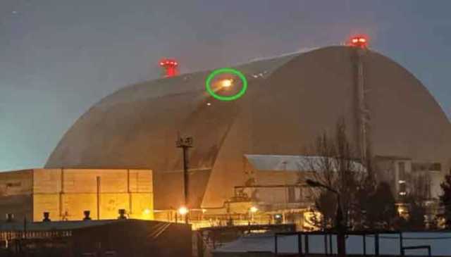 ڈرون حملے سے چرنوبل نیوکلیئر پلانٹ کی حفاظتی شیلڈ کو نقصان