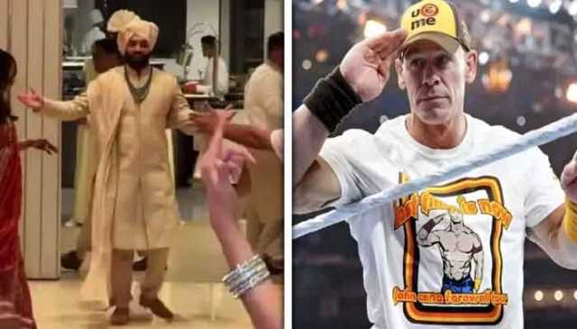 دولہا کی شادی میں جان سینا اسٹائل انٹری وائرل