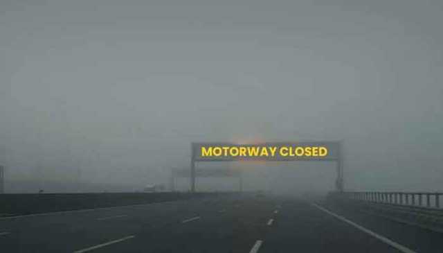 موٹروے ایم 5 ملتان شیر شاہ انٹرچینج سے ظاہر پیر تک دھند کی وجہ سے بند