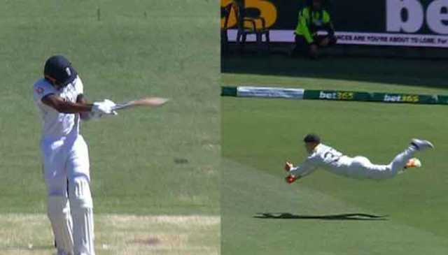 لبوشین کا ہوا میں اڑتے ہوئے شاندار کیچ، تاریخ کے بہترین کیچز میں شمار کیا جانے لگا