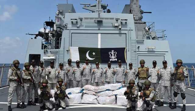 پاکستان نیوی کا کامیاب انسداد منشیات آپریشن، بحیرہ عرب سے 1500 کلو چرس برآمد