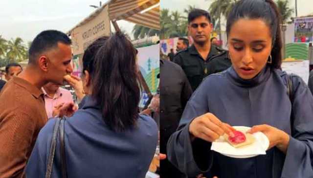 شردھا کپور کی مبینہ بوائے فرینڈ کو ’موچی‘ کھلانے کی ویڈیو وائرل