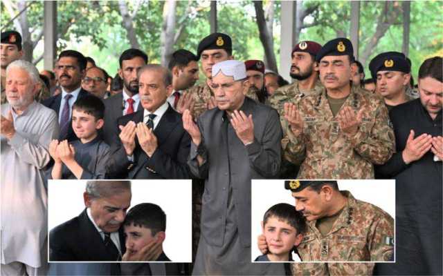 بھارتی جارحیت میں شہید ہونے والے 7سالہ بچے کی نماز جنازہ ادا کردی گئی، وزیر اعظم اور آرمی چیف کی شرکت