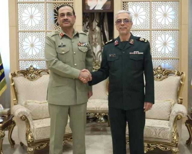 فیلڈ مارشل عاصم منیر کا جنرل سٹاف ہیڈکوارٹرز کا دورہ ،ایرانی چیف آف جنرل سٹاف جنرل محمد بغیری سے ملاقات، عسکری تعاون بڑھانے پر زور