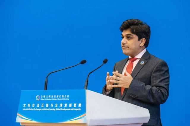 وزیر مملکت حذیفہ رحمان نے بیجنگ میں منعقدہ عالمی کانفرنس میں ”پاک چین ثقافتی کوریڈور“کی تجویز دے دی 