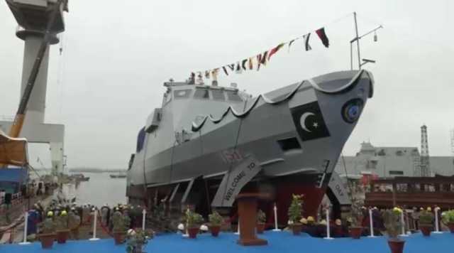 پاک بحریہ کیلیے مقامی طور پر تیار کردہ پی این ایس ساہیوال گن بوٹ کی لانچنگ تقریب، وائس ایڈمرل اویس احمد بلگرامی کی بطور مہمان خصوصی شرکت