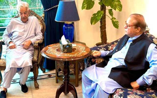 نواز شریف سے وزیر دفاع خواجہ آصف کی اہم ملاقات